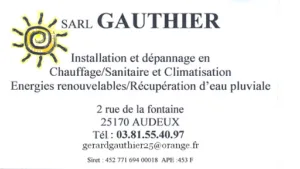 GAUTHIER sarl AUDEUX à Audeux