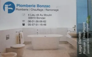 Plomberie Bonzac à Bonzac