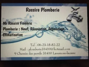 Rossire Plomberie à Lavernose-Lacasse