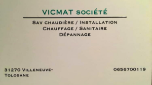 VICMAT PLOMBIER CHAUFFAGISTE Victor Mathié à Villeneuve-Tolosane