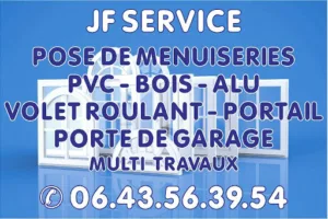 JF MULTISERVICES – Menuiseries- Serrurerie – Multi-Travaux – Portail motorisé – Clôture à Coutures