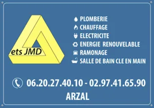 ETS JMD : PLOMBERIE CHAUFFAGE ELECTRICITE à Arzal