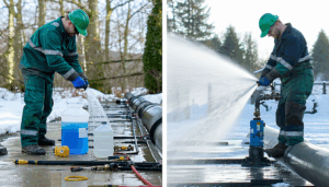 Assurez-vous que vos installations extérieures survivront aux mois de gel avec notre guide sur les choix entre antigel et purge complète. En hiver, éviter les dommages aux canalisations extérieures est crucial pour prévenir des réparations coûteuses. Nous détaillons ici les […]